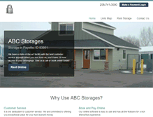 Tablet Screenshot of abcstorages.com
